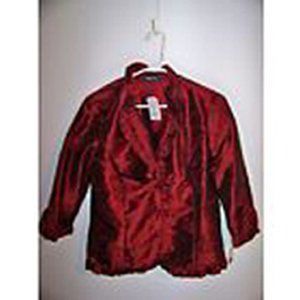 Womens Agora Jacket Embroidered Ruffle Collar